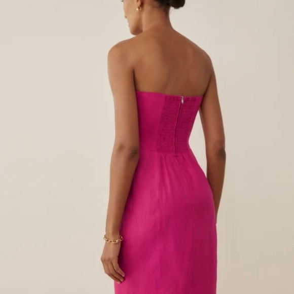 NWT Reformation Prescott Linen Dress US 0 - Picture 4 of 13